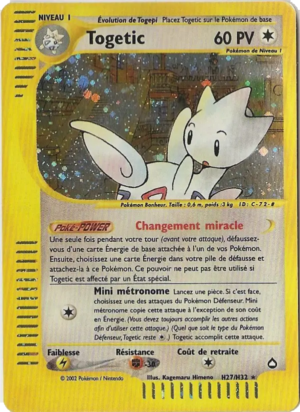 Togetic — carte H27 de l’extension Aquapolis