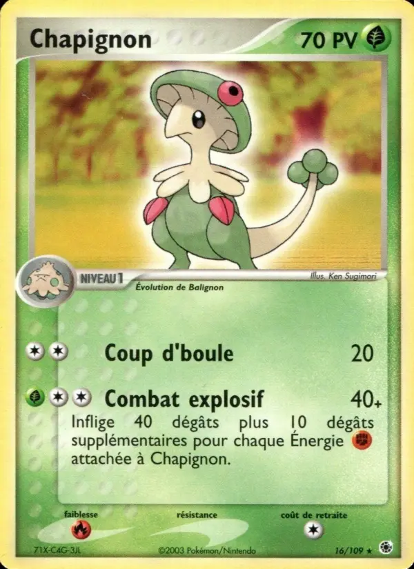 Chapignon — carte 16 de l’extension EX Rubis & Saphir
