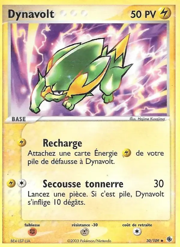 Dynavolt — carte 30 de l’extension EX Rubis & Saphir