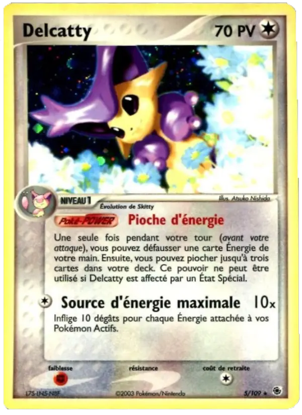 Delcatty — carte 5 de l’extension EX Rubis & Saphir