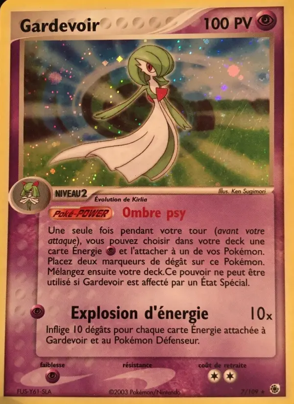 Gardevoir — carte 7 de l’extension EX Rubis & Saphir