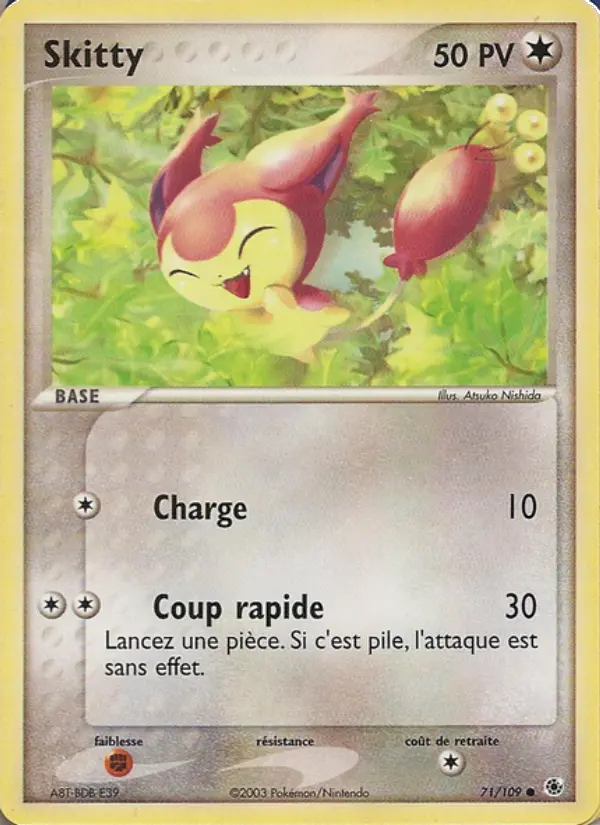 Skitty — carte 71 de l’extension EX Rubis & Saphir