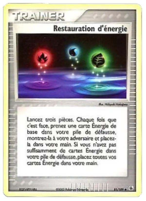 Restauration d'énergie — carte 81 de l’extension EX Rubis & Saphir