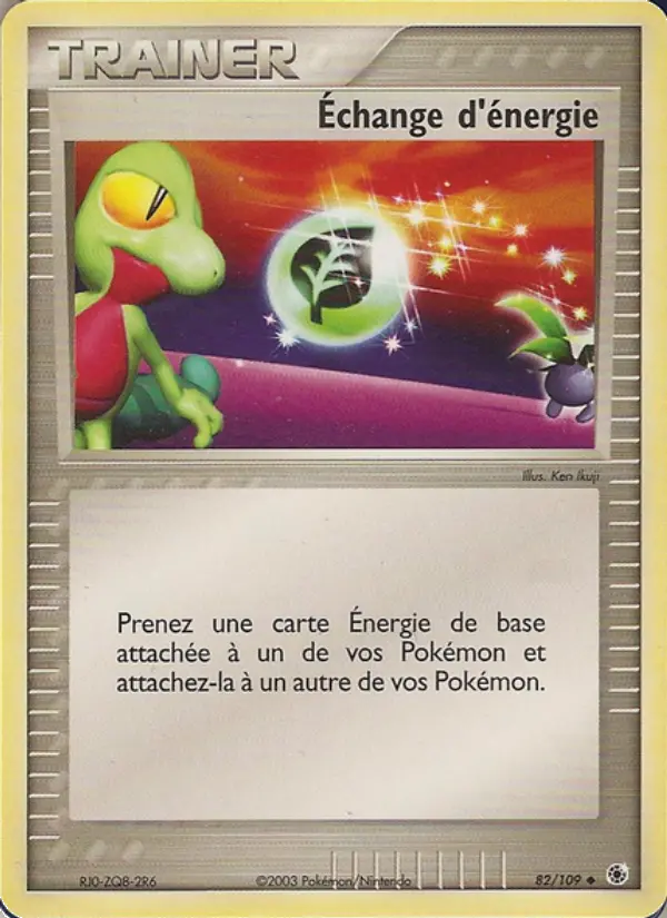 Échange d'énergie — carte 82 de l’extension EX Rubis & Saphir