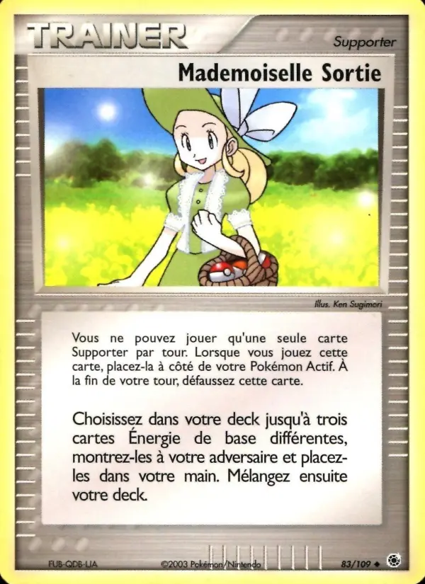 Mademoiselle Sortie — carte 83 de l’extension EX Rubis & Saphir