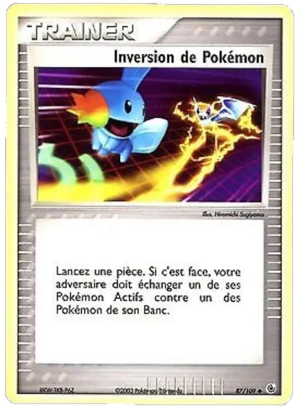 Inversion de Pokémon — carte 87 de l’extension EX Rubis & Saphir