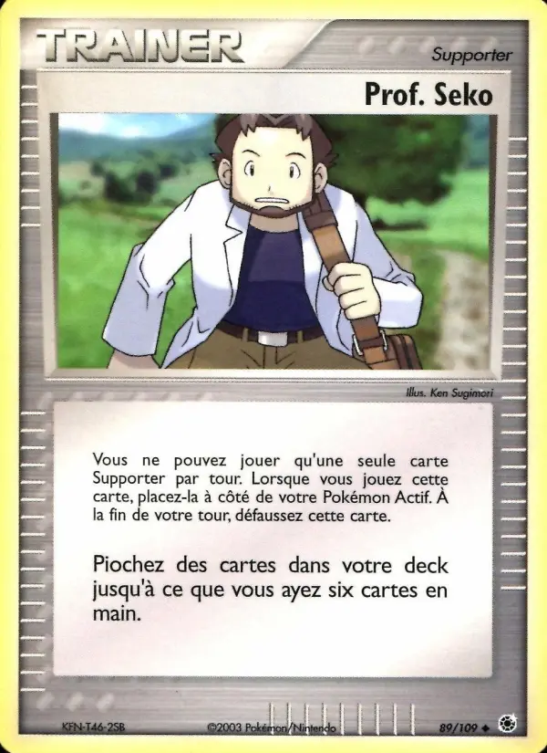 Prof. Seko — carte 89 de l’extension EX Rubis & Saphir