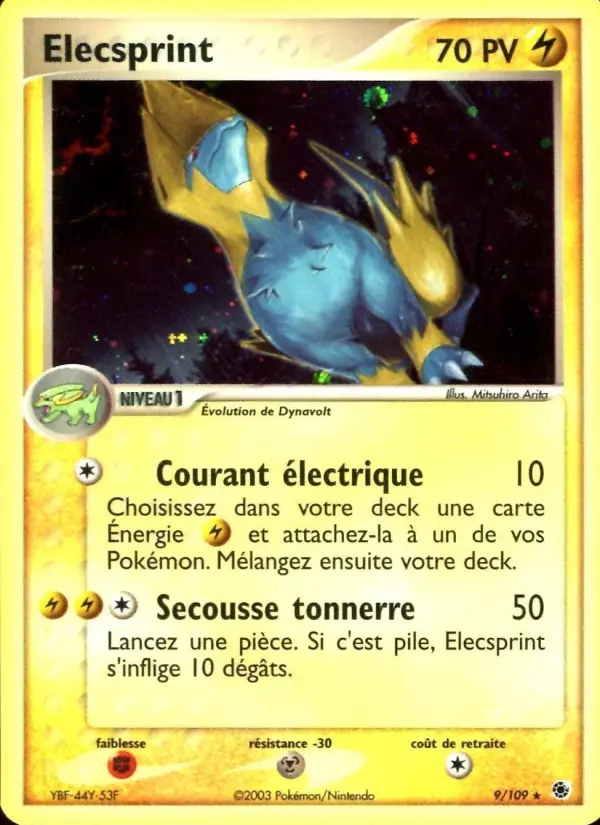 Elecsprint — carte 9 de l’extension EX Rubis & Saphir