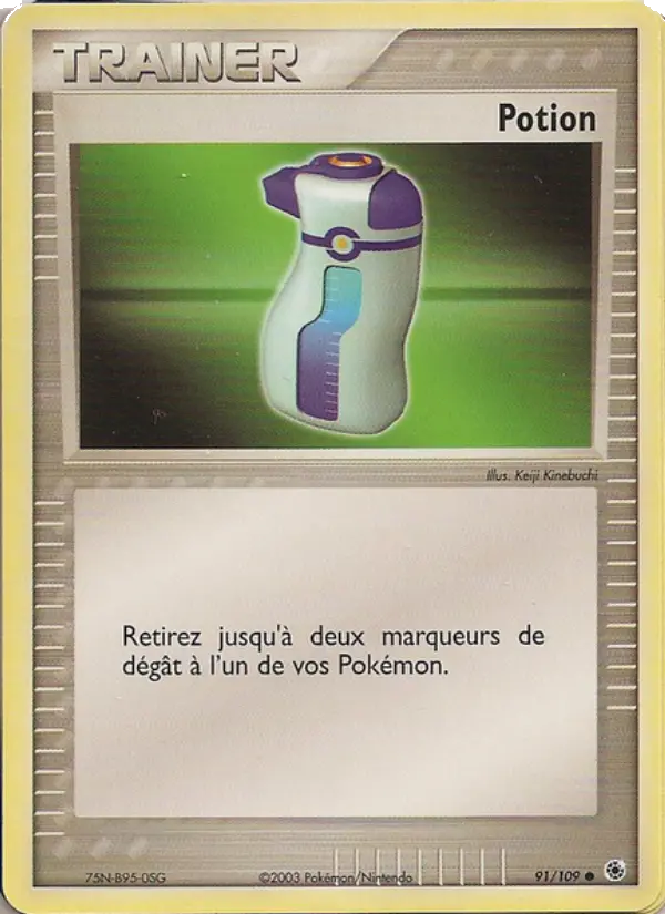 Potion — carte 91 de l’extension EX Rubis & Saphir