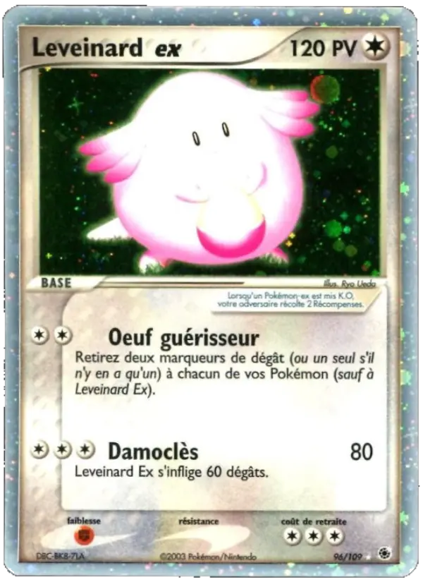 Leveinard ex — carte 96 de l’extension EX Rubis & Saphir