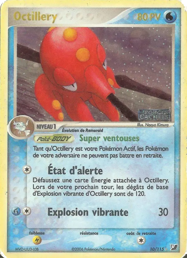 Octillery — carte 10 de l’extension EX Forces Cachées