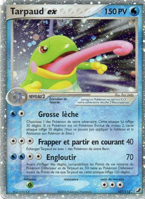 Tarpaud ex — carte 107 de l’extension EX Forces Cachées