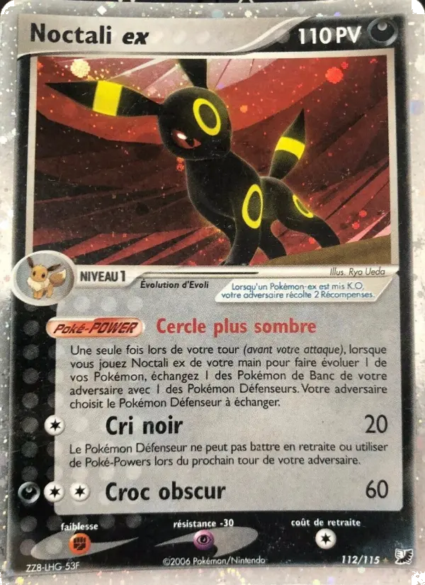 Noctali ex — carte 112 de l’extension EX Forces Cachées