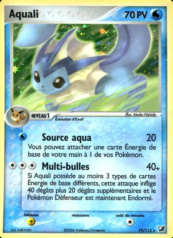 Aquali — carte 19 de l’extension EX Forces Cachées