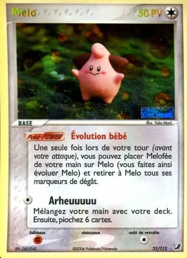 Melo — carte 21 de l’extension EX Forces Cachées
