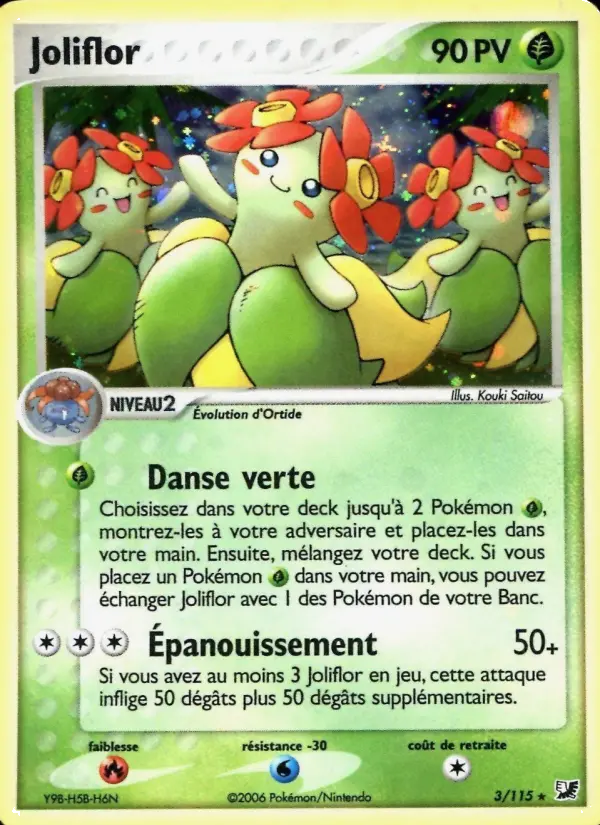 Joliflor — carte 3 de l’extension EX Forces Cachées