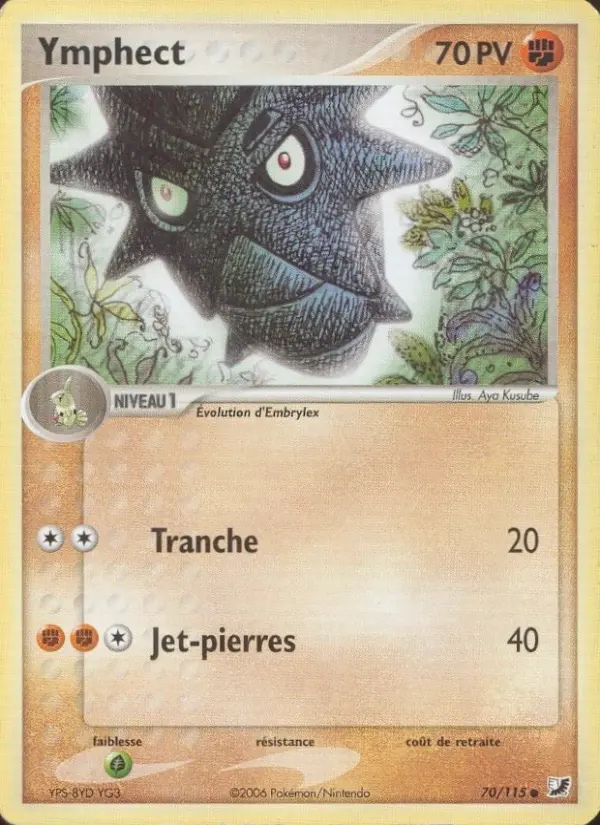 Ymphect — carte 70 de l’extension EX Forces Cachées