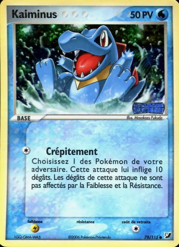 Kaiminus — carte 78 de l’extension EX Forces Cachées