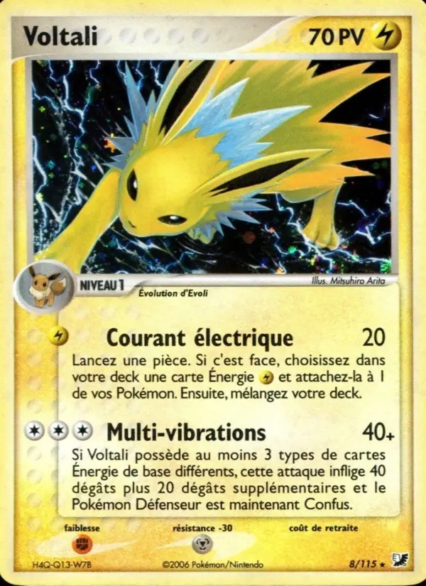Voltali — carte 8 de l’extension EX Forces Cachées
