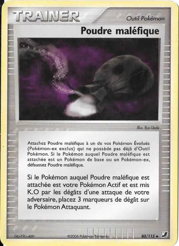 Poudre maléfique — carte 80 de l’extension EX Forces Cachées