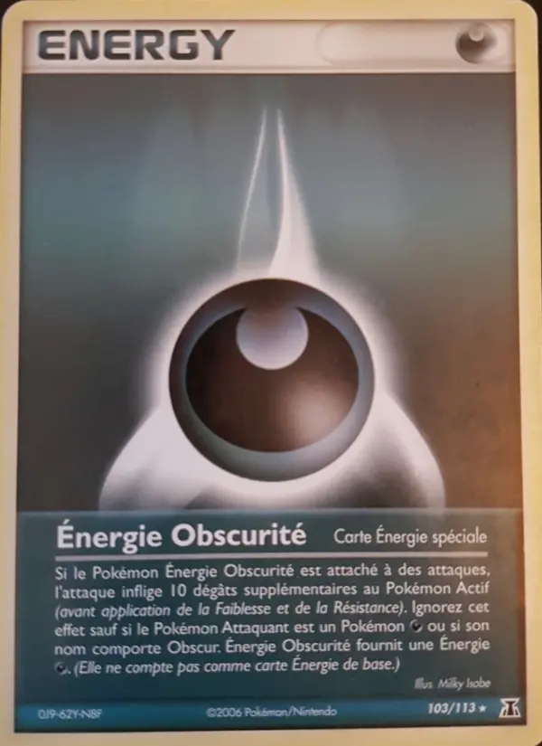 Énergie Obscurité — carte 103 de l’extension EX Espèces Delta
