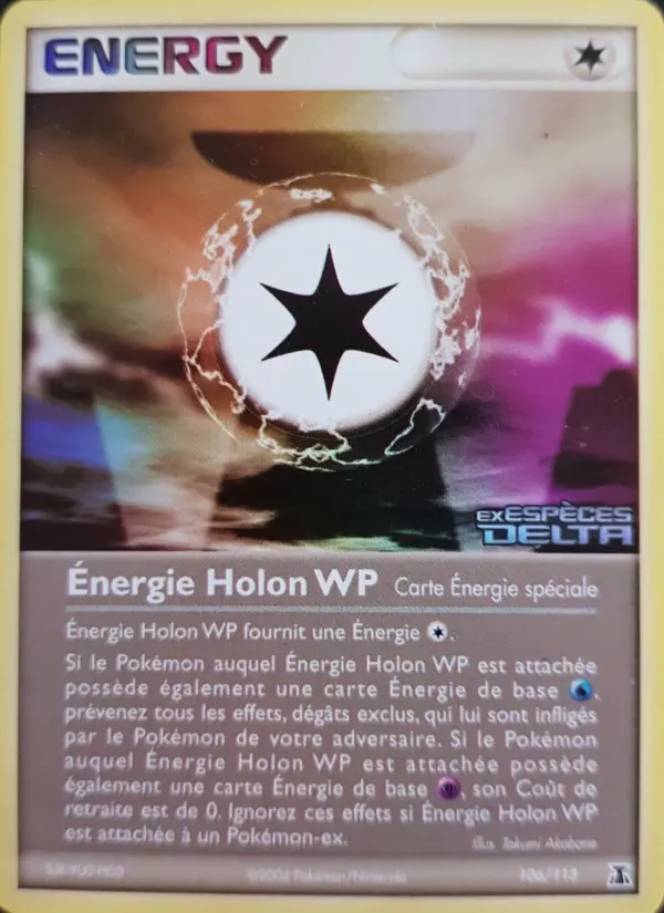 Énergie Holon WP — carte 106 de l’extension EX Espèces Delta