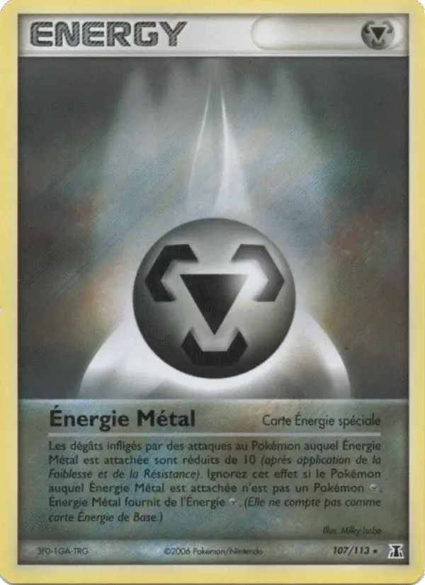 Énergie Métal — carte 107 de l’extension EX Espèces Delta