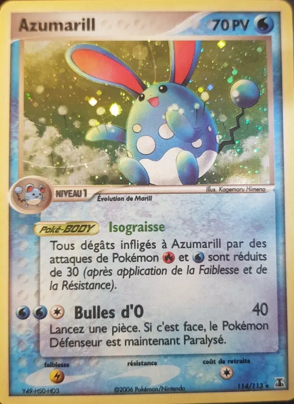 Azumarill — carte 114 de l’extension EX Espèces Delta