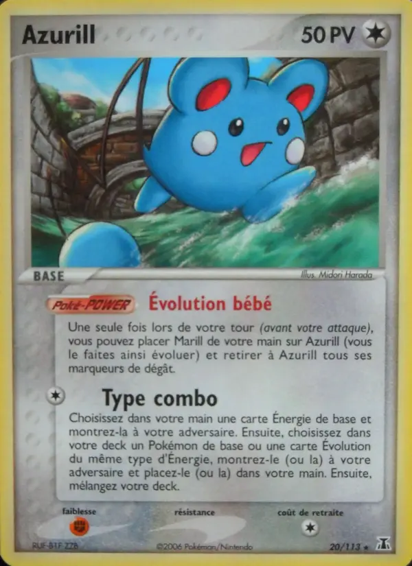 Azurill — carte 20 de l’extension EX Espèces Delta