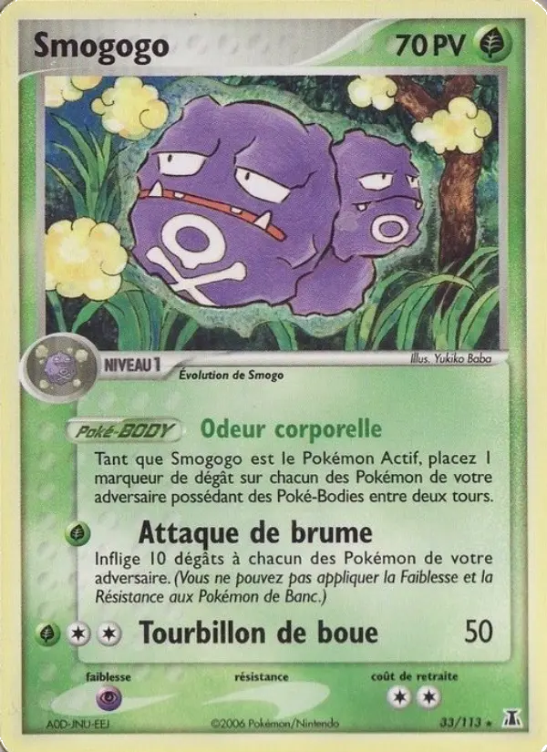 Smogogo — carte 33 de l’extension EX Espèces Delta