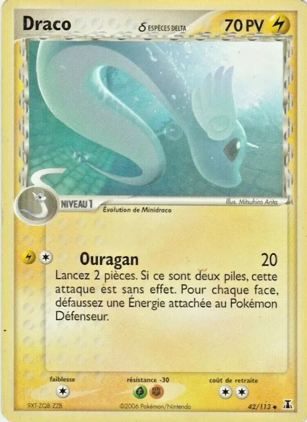 Draco δ — carte 42 de l’extension EX Espèces Delta