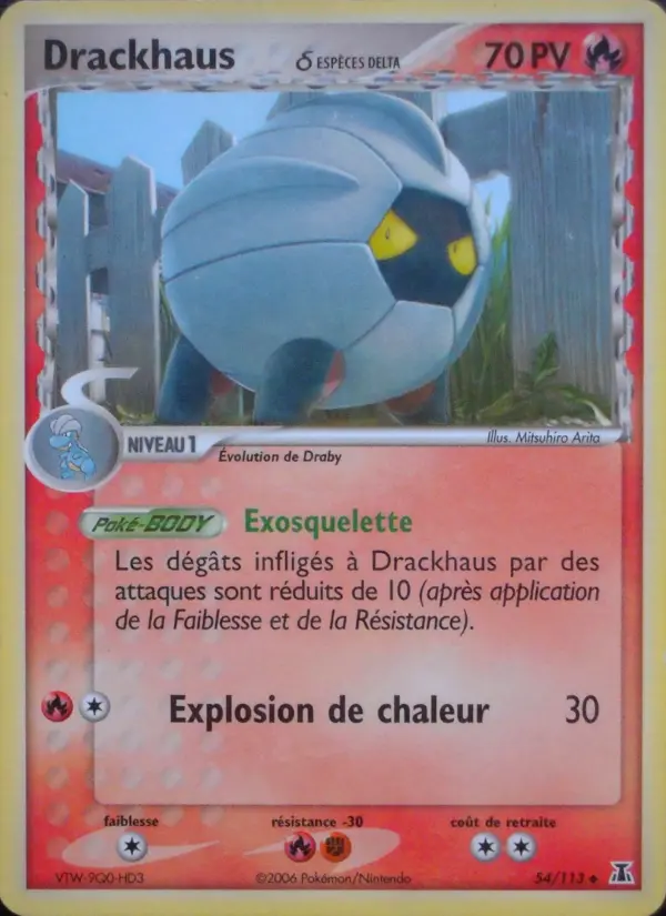 Drackhaus δ — carte 54 de l’extension EX Espèces Delta
