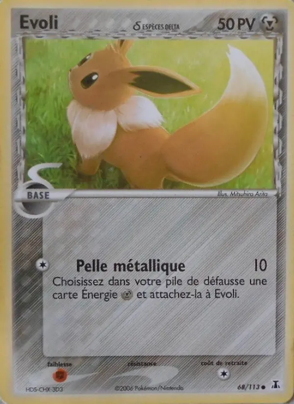 Evoli δ — carte 68 de l’extension EX Espèces Delta