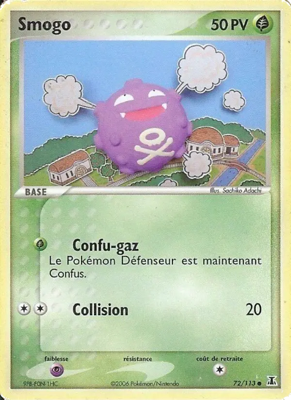 Smogo — carte 72 de l’extension EX Espèces Delta