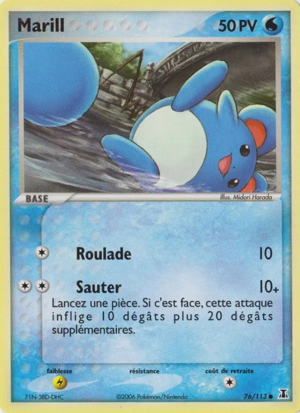 Marill — carte 76 de l’extension EX Espèces Delta