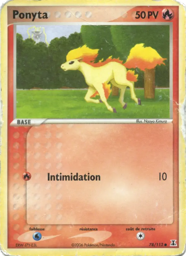 Ponyta — carte 78 de l’extension EX Espèces Delta