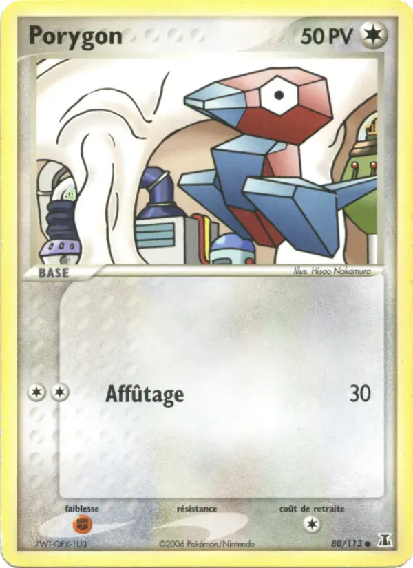 Porygon — carte 80 de l’extension EX Espèces Delta