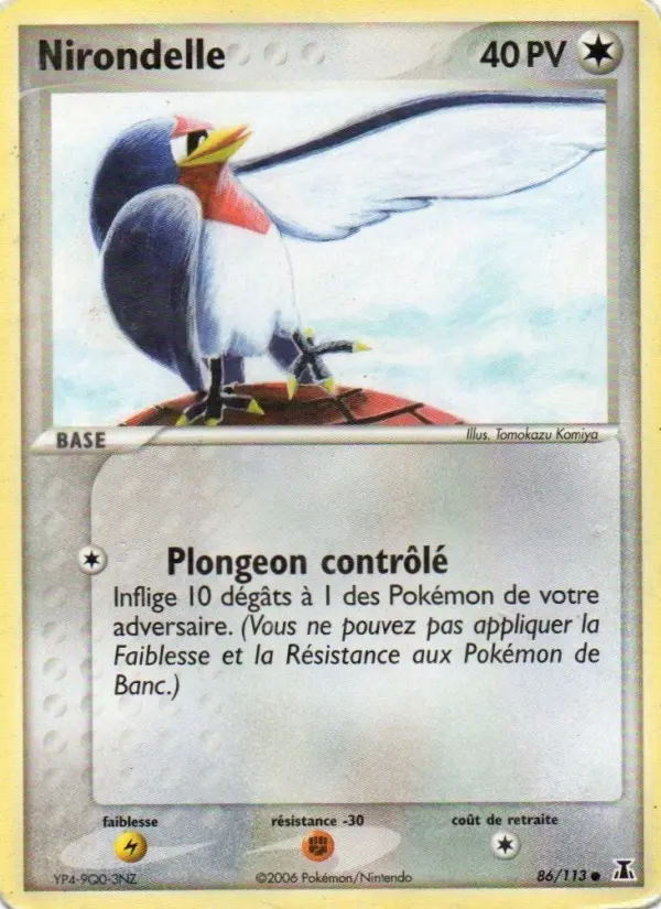 Nirondelle — carte 86 de l’extension EX Espèces Delta