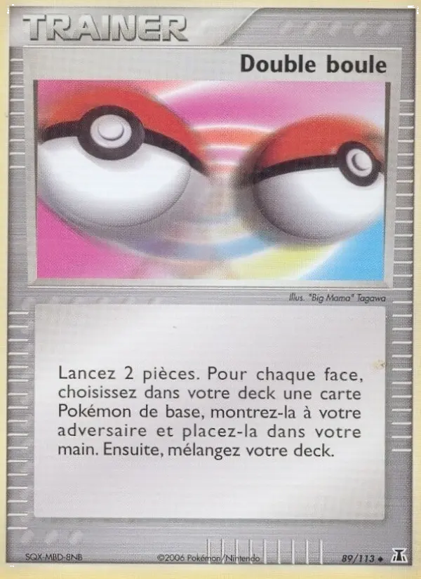 Double boule — carte 89 de l’extension EX Espèces Delta