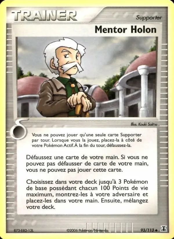 Mentor Holon — carte 93 de l’extension EX Espèces Delta