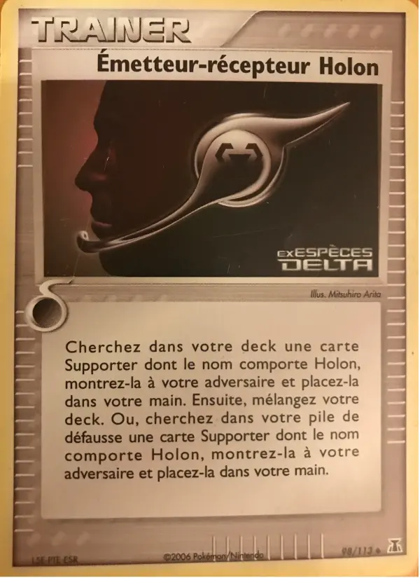 Émetteur-récepteur Holon — carte 98 de l’extension EX Espèces Delta