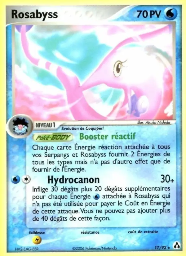 Rosabyss — carte 17 de l’extension EX Créateurs de légendes