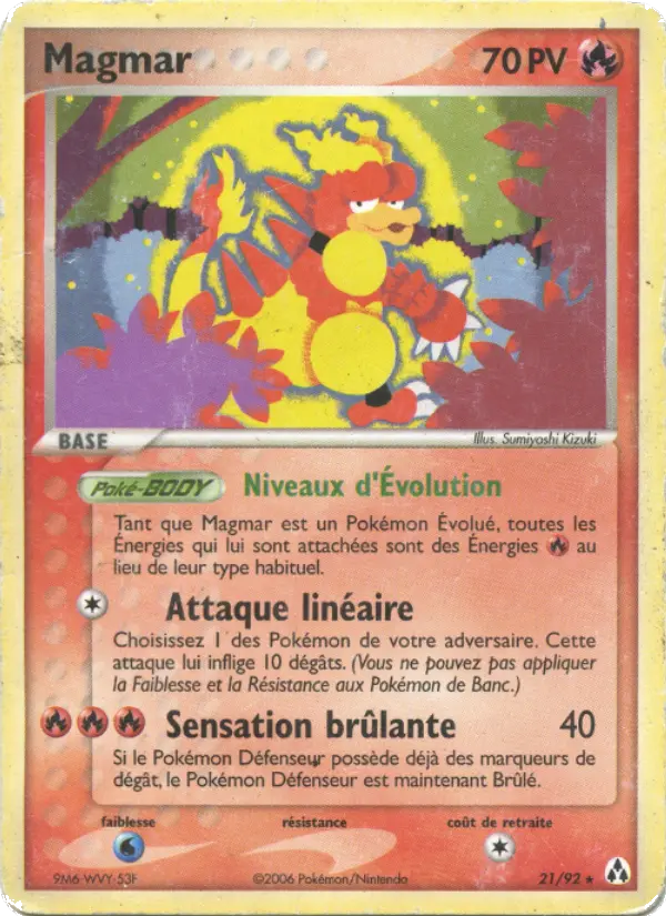 Magmar — carte 21 de l’extension EX Créateurs de légendes