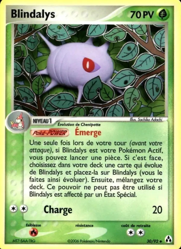 Blindalys — carte 30 de l’extension EX Créateurs de légendes