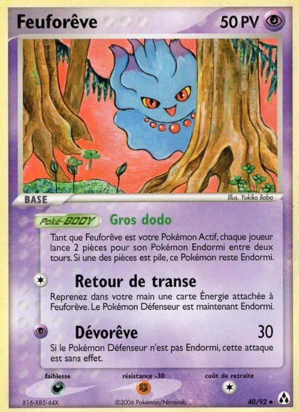 Feuforêve — carte 40 de l’extension EX Créateurs de légendes