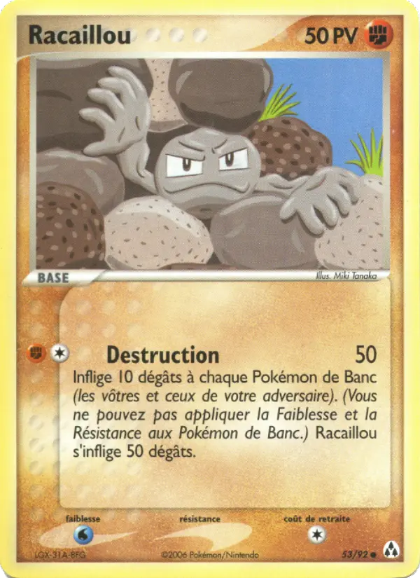 Racaillou — carte 53 de l’extension EX Créateurs de légendes