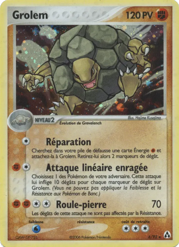 Grolem — carte 6 de l’extension EX Créateurs de légendes