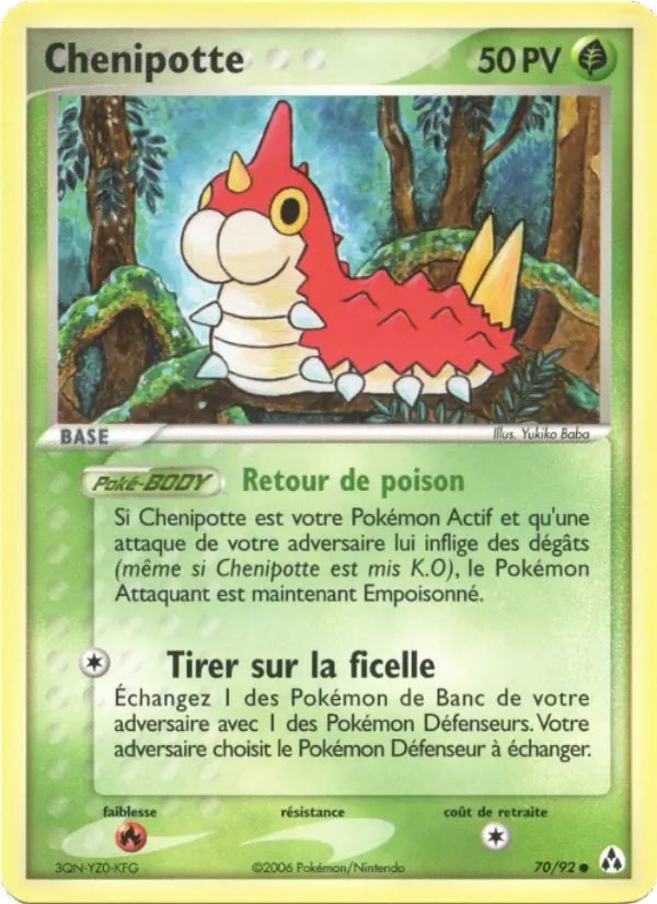 Chenipotte — carte 70 de l’extension EX Créateurs de légendes