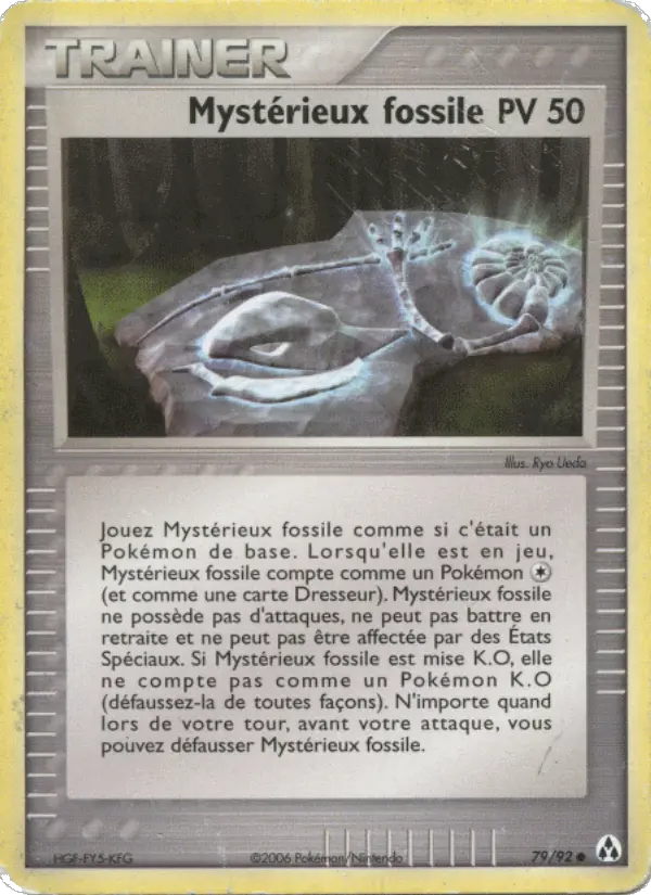 Mystérieux fossile — carte 79 de l’extension EX Créateurs de légendes