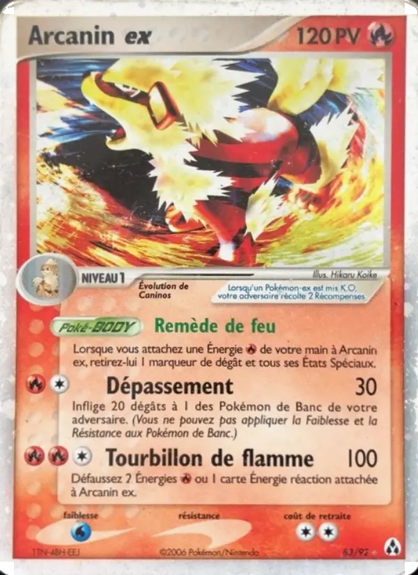 Arcanin ex — carte 83 de l’extension EX Créateurs de légendes